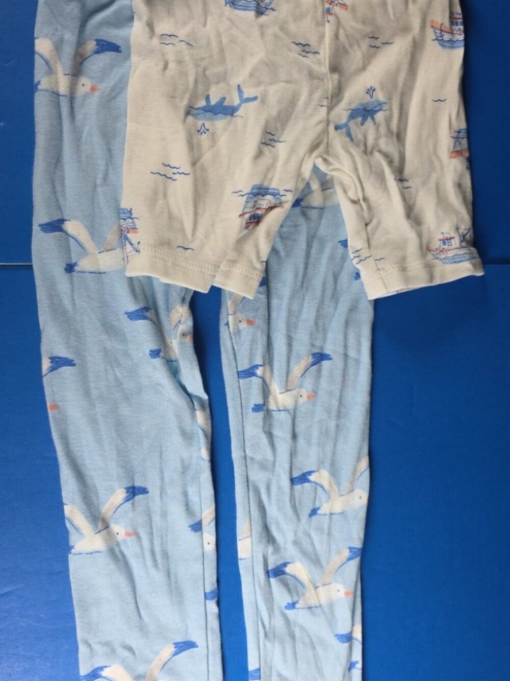 Carter's 4T Pajama Pants Shorts Sea Gulls Whales Boats